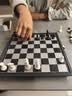 友邦（UB） 国际象棋黑白色磁性可折叠便携培训教学用棋露营(中号) 实拍图