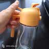 【喷倒两用】玻璃喷油壶瓶空气炸锅厨房家用雾化喷油瓶油罐调料 【耐热玻璃】黄色 470ml 实拍图