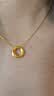 中国黄金（CHINA GOLD）莫比乌斯环黄金吊坠女足金锁骨项链爱无止境双十一礼物送女友老婆 【今/次日达】莫比乌斯 约0.5g【赠银镀金链】 实拍图