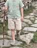 儿童装汉服2026新款唐装夏季宝宝男童夏款古装男孩中国风古装套装 山水套装豆绿色 110 实拍图