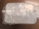 美丽雅一次性饭盒方形750ml*20套 食品用快餐打包野餐盒带盖碗可微波 实拍图