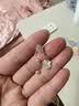 芯奢999纯银针四叶草耳钉女士养耳洞耳环螺丝耳坠免摘久不过敏礼物 四叶草耳钉【1对】 实拍图