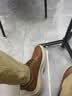 斯凯奇（Skechers）商务鞋男士秋季闪穿一脚蹬休闲鞋厚底减震通勤德比男鞋205704 实拍图