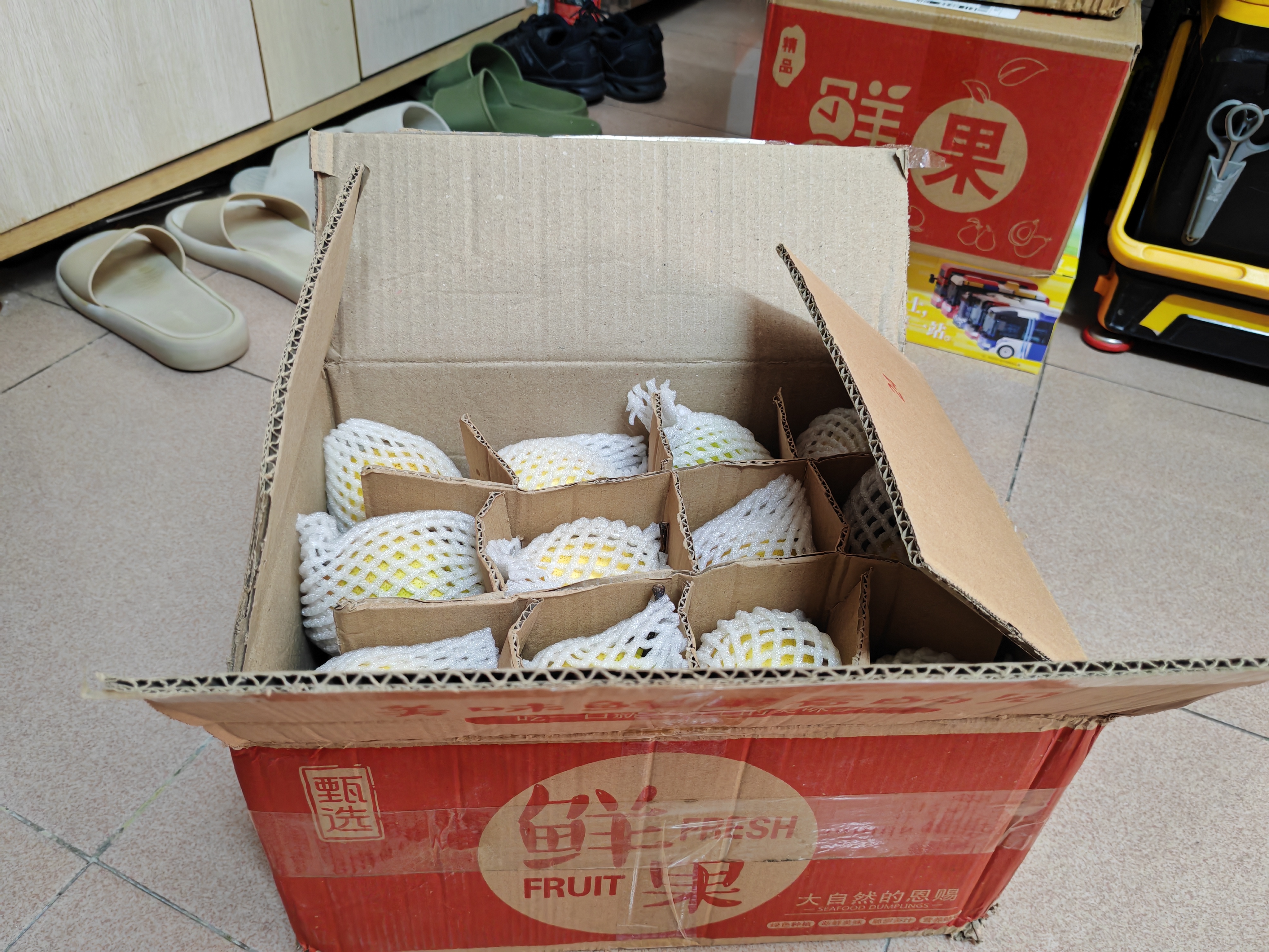 京满福新鲜梨子红香酥梨 脆甜无渣小香梨 当季孕妇山西水果 整箱10斤 精选单果90-180g净重8.5斤 实拍图