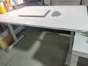 卓博电脑桌升降桌书桌学习桌学生写字桌子长条桌 BZ07白色120*60cm 实拍图