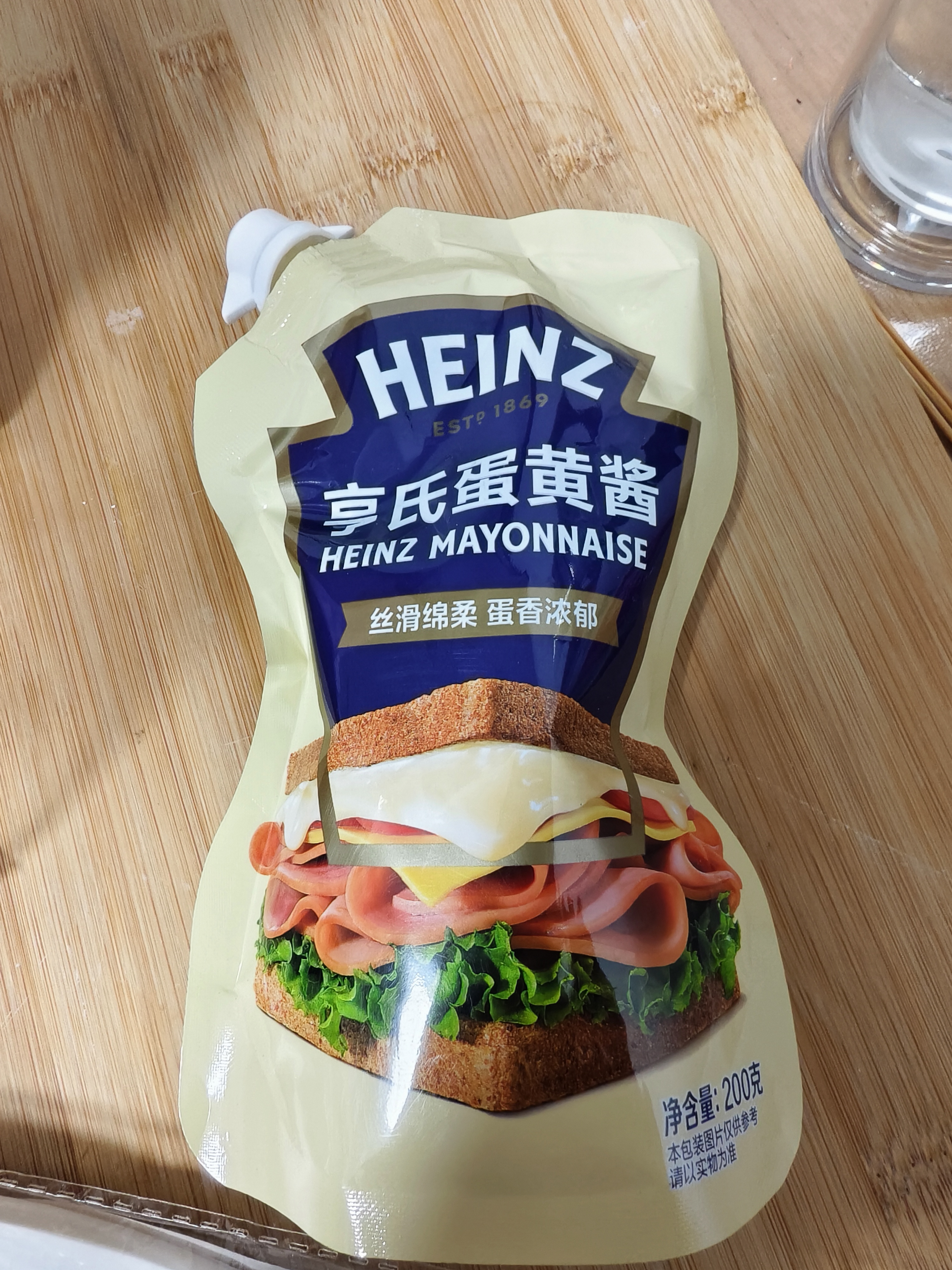 亨氏（Heinz）沙拉酱 蛋黄沙拉酱 点蘸蔬菜水果沙拉酱200g袋装 实拍图