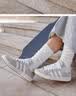 adidas 面包鞋 GRAND COURT BASE 00s休闲板鞋平底鞋男女阿迪达斯 浅灰/白色/树脂黄   41 实拍图