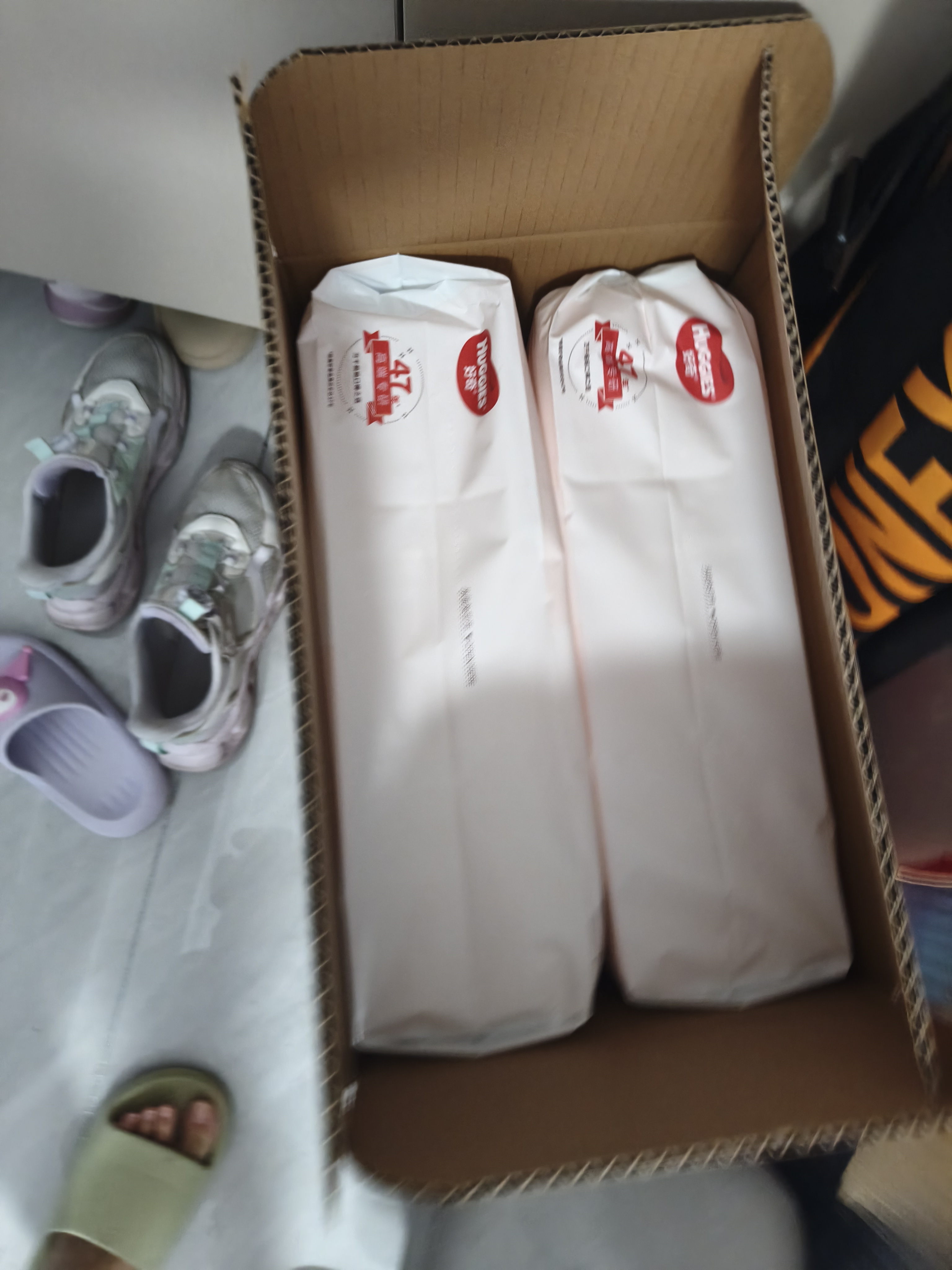 好奇（Huggies）铂金装小桃裤纸尿裤S96片(4-8kg)新生儿小号尿不湿【散热口碑王】 实拍图