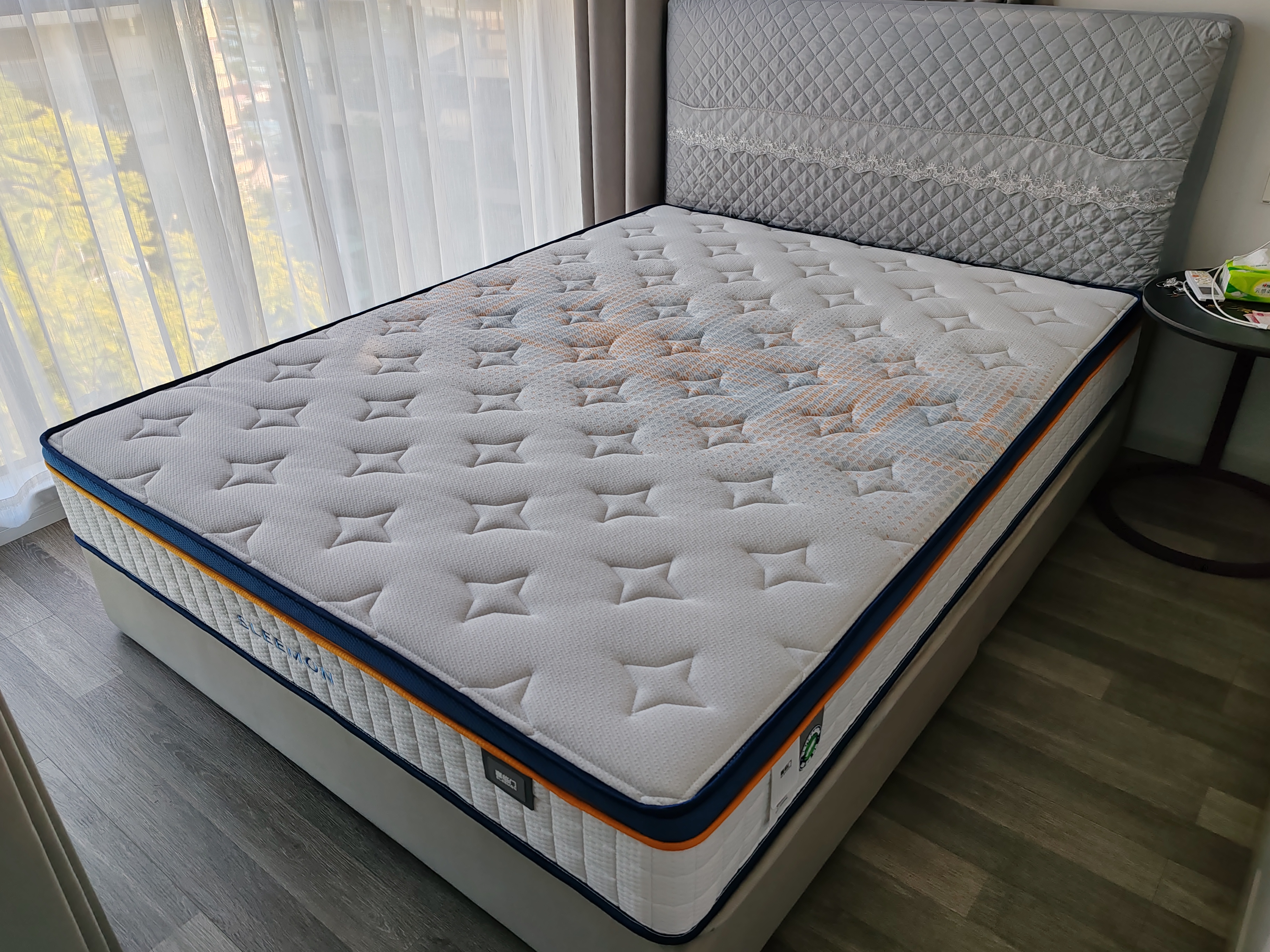 喜临门梦蝶pro 乳胶椰棕床垫抗菌防螨独袋弹簧床垫 1.5x2米 软硬适中 实拍图