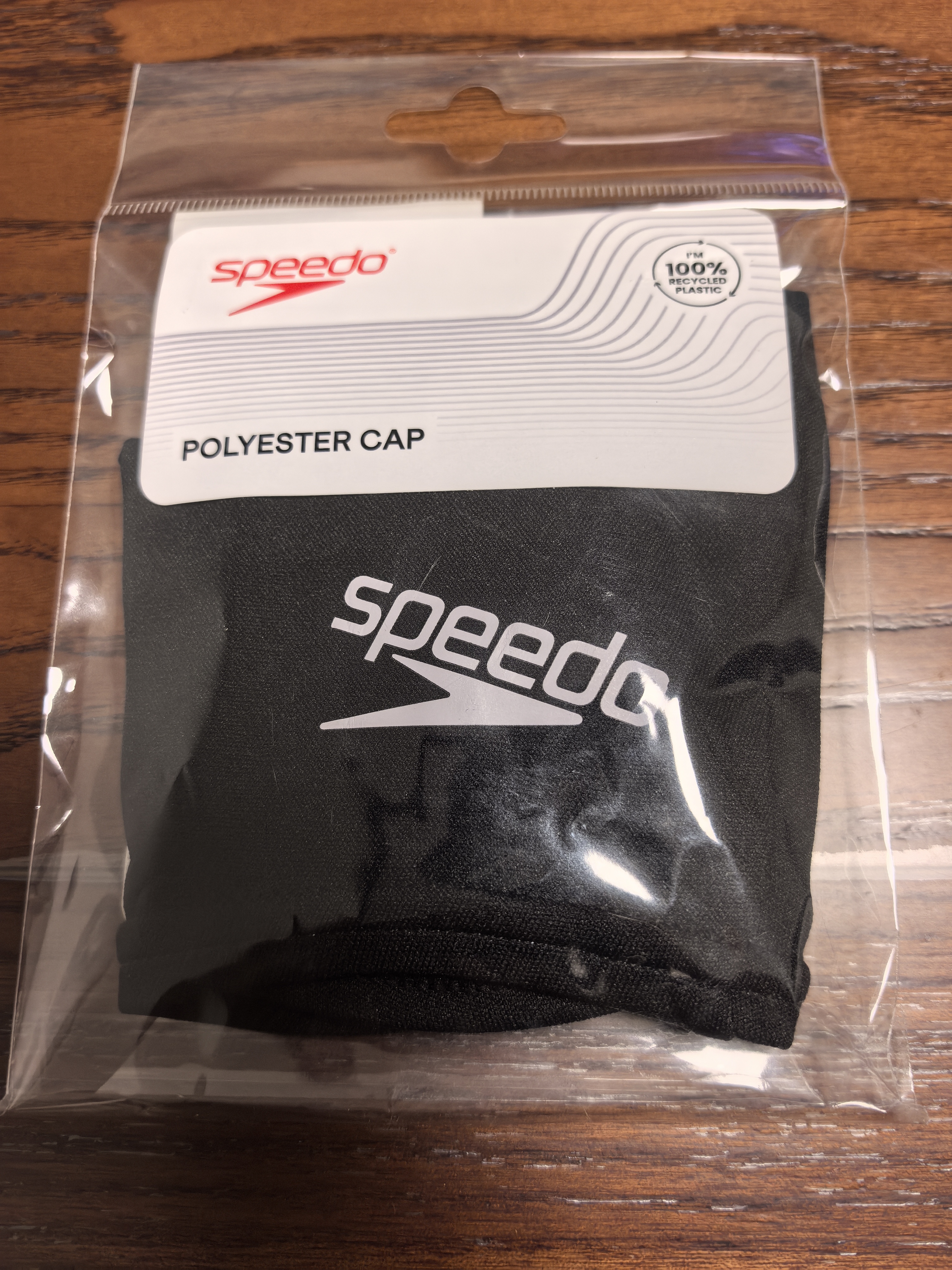 速比涛（Speedo）成人泳帽舒适透气防水速干高弹游泳训练潜水成人游泳布帽男女通用 实拍图