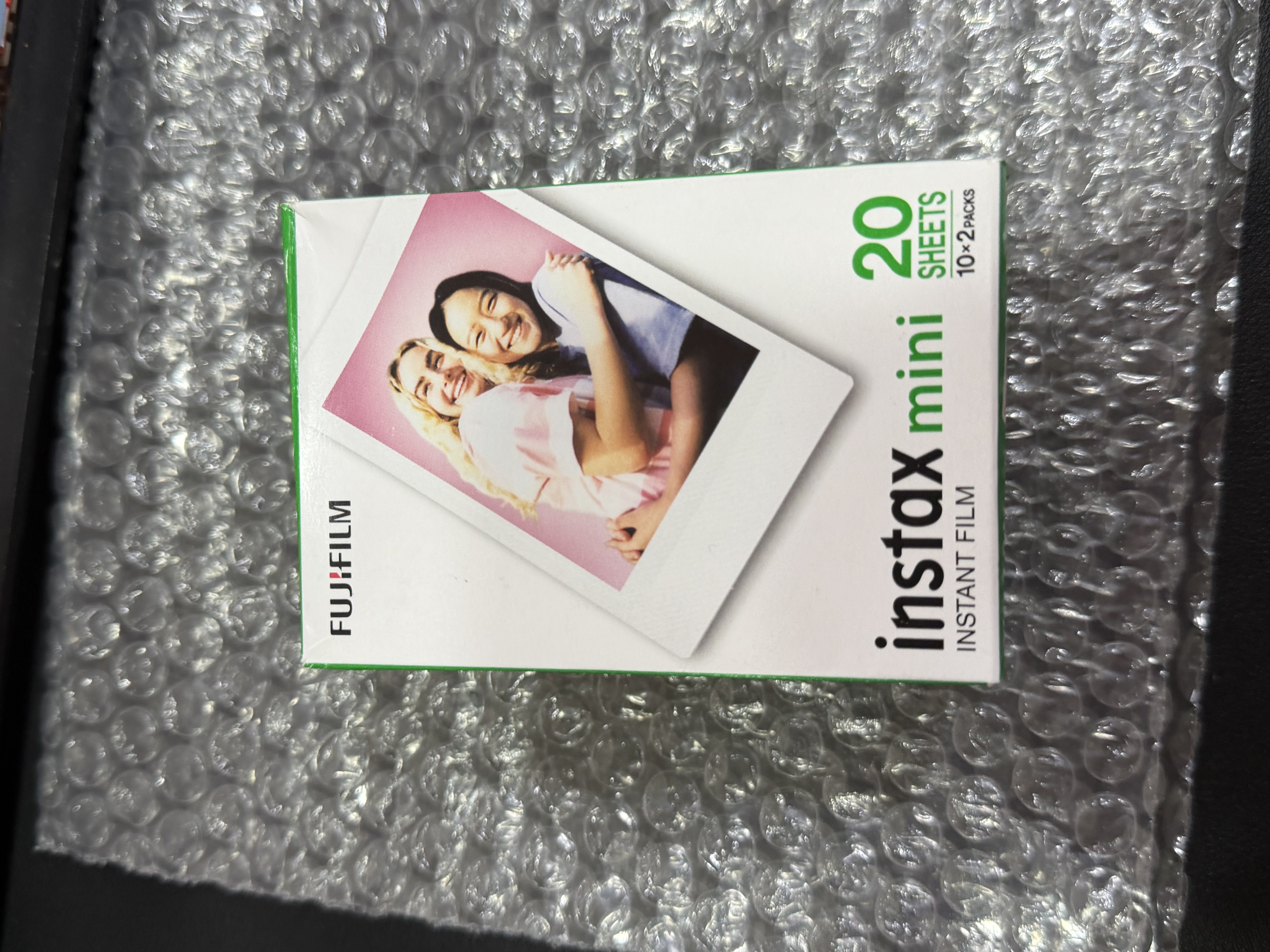 INSTAX富士instax立拍立得 mini相纸 白边双包20张+闪闪星钻边框贴 实拍图