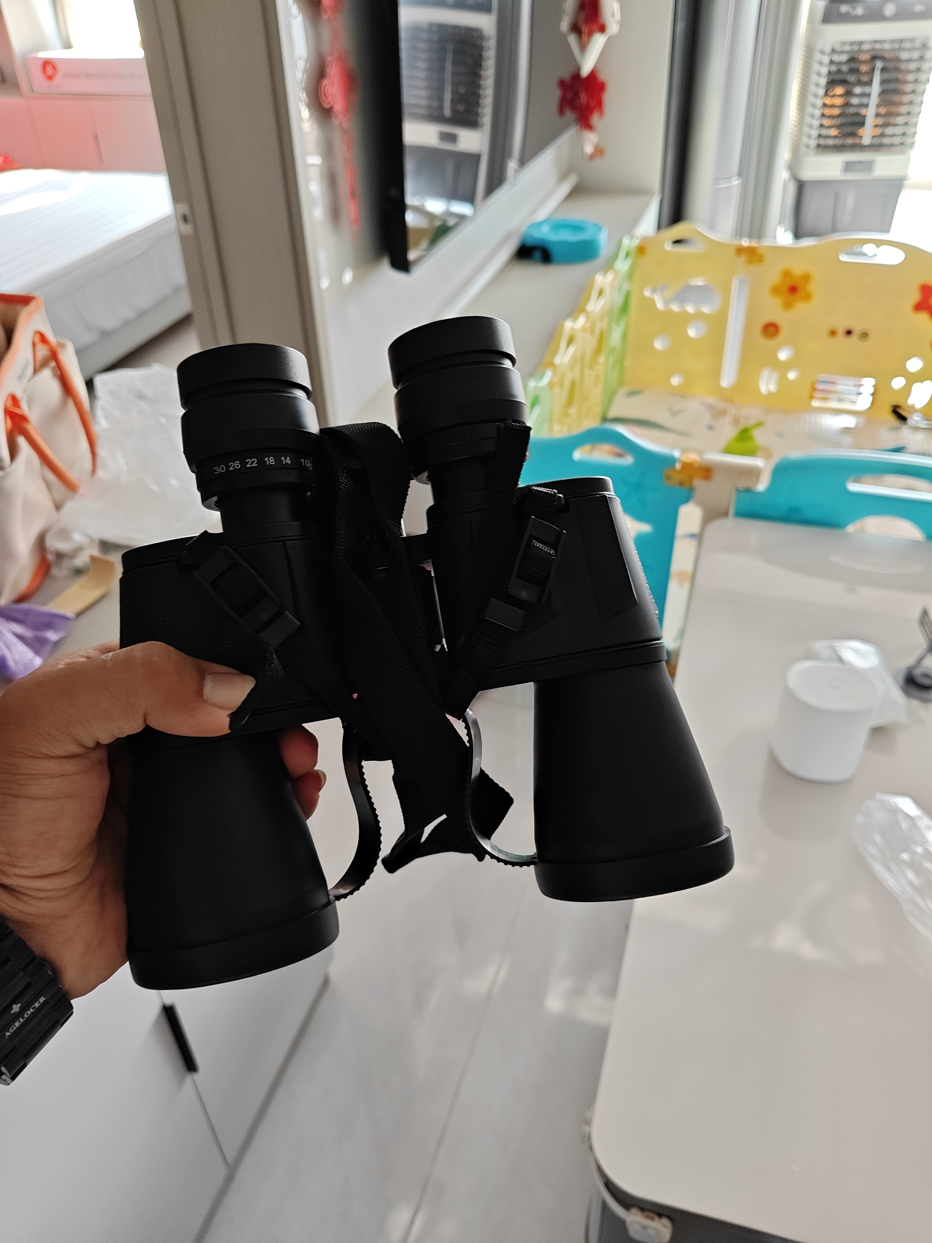 雷龙刀锋10-30X50无极变倍高清视野军事带微光夜视专业保罗双筒望远镜 实拍图