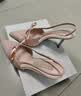 CHARLES&KEITH缎面蝴蝶结尖头高跟凉鞋女生日礼物送女友CK1-60361556 Light Pink浅粉色 37 实拍图