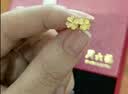 周六福幸运四叶草999黄金耳钉女生日礼物计价A0912975 一对 约0.91g 实拍图