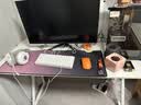 汤能优品电脑桌台式家用电竞游戏桌简约卧室书桌办公学习桌学生写字小桌子 单桌-暖白120*60【C型加固结构】 实拍图