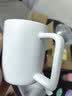 炊大皇陶瓷杯马克杯茶杯 经典黑白泡茶杯咖啡杯早餐杯果汁水杯白色420ml 实拍图