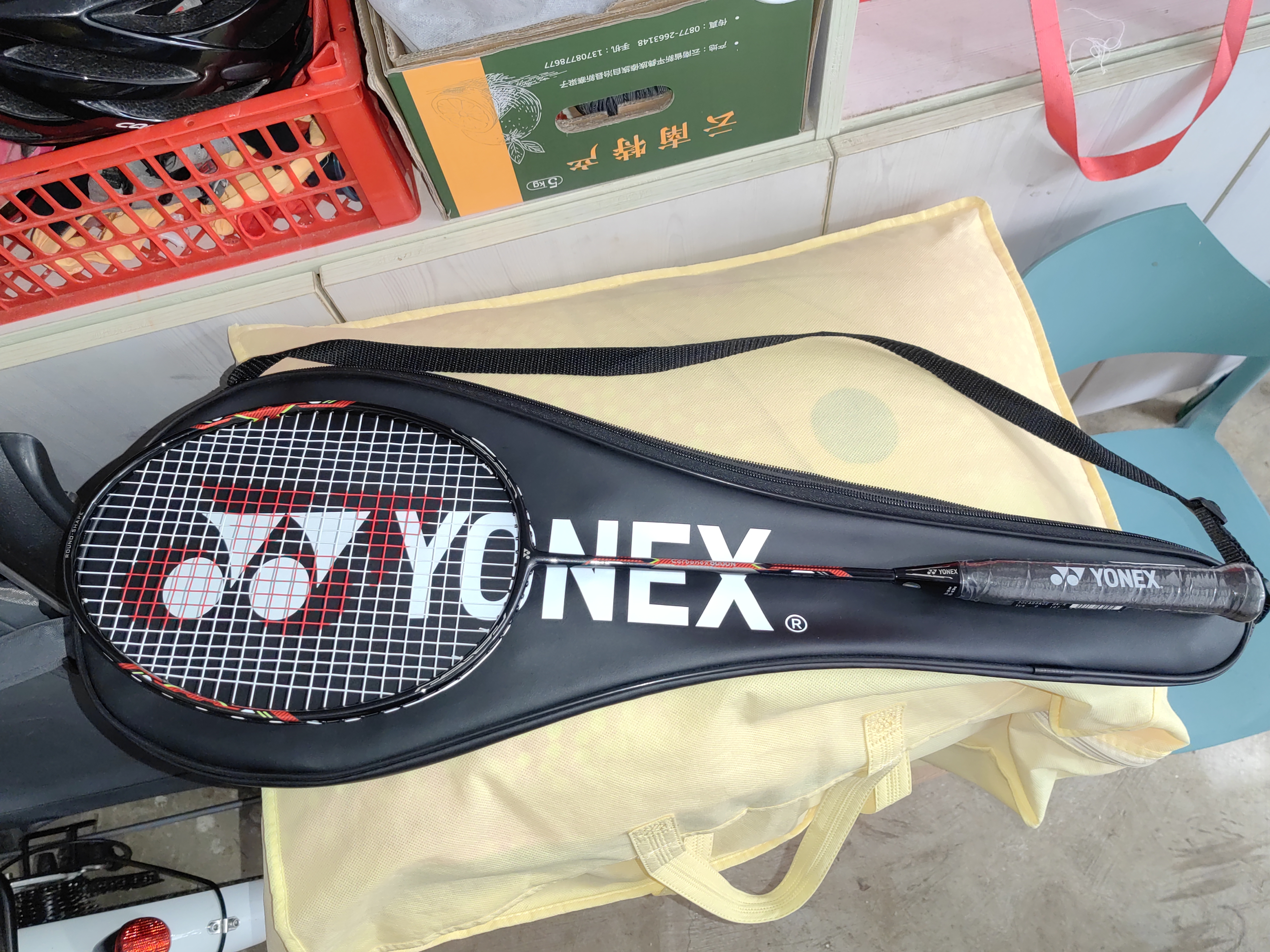尤尼克斯（YONEX）羽毛球拍全碳素yy单拍比赛训练耐打攻守兼备CAB8N已穿线附手胶 实拍图