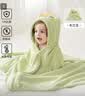 欧孕（OUYUN）婴儿浴巾珊瑚绒速干儿童斗篷浴袍带帽宝宝洗澡浴衣 恐龙145*85  实拍图