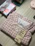 MUJI[自营限定款]女士无侧缝 双层纱织睡衣 纯棉家居服 浅粉红色 L 实拍图