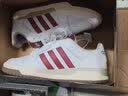 adidas ENTRAP美式校园风运动鞋少年感复古篮球风板鞋阿迪达斯   白色/红色   41 实拍图