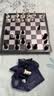 友邦（UB） 国际象棋黑白色磁性可折叠便携培训教学用棋露营(中号) 实拍图