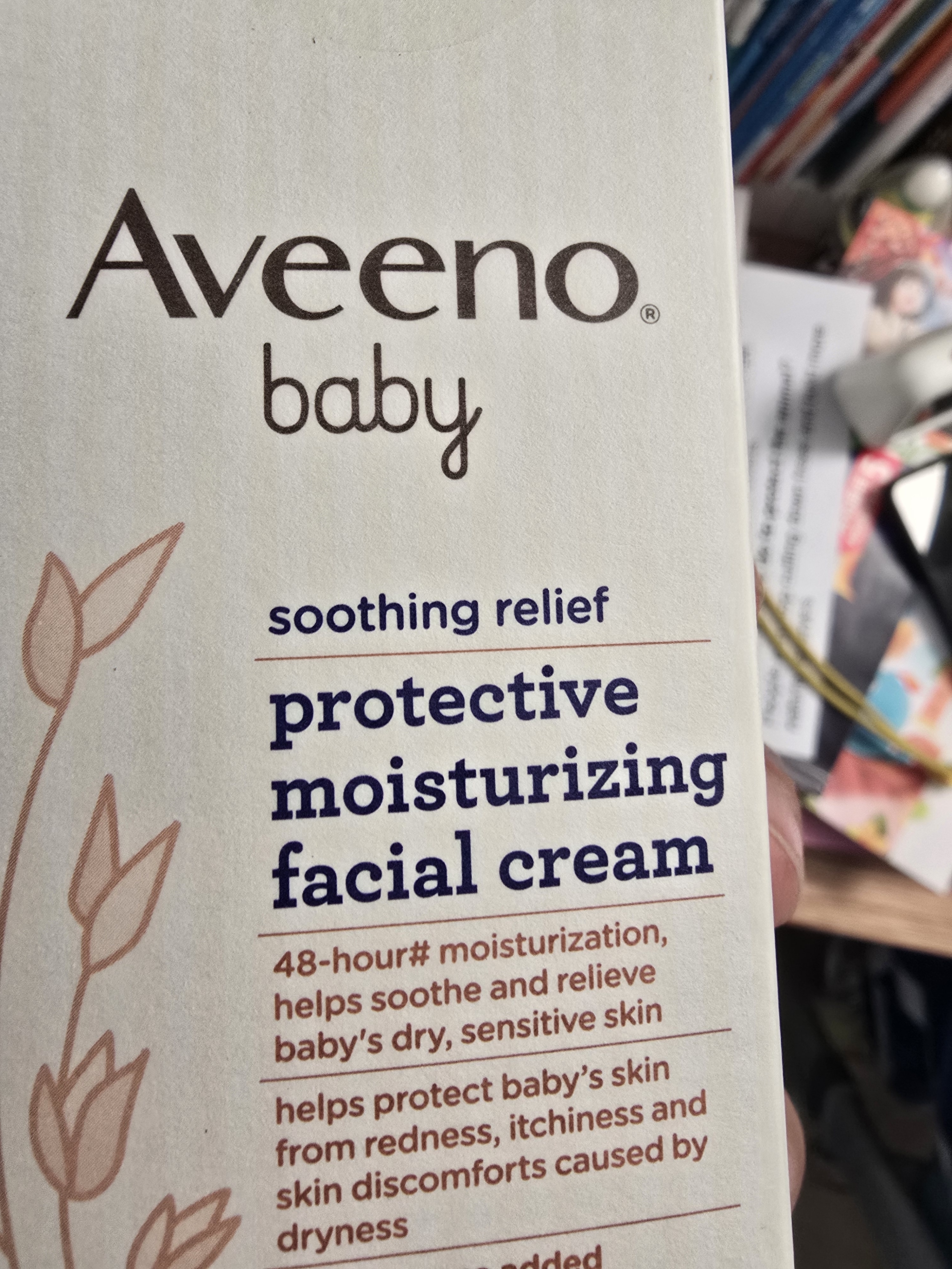 艾惟诺（Aveeno）【韩国原装进口】婴儿小喷泉 婴童护肤滋润保湿燕麦面霜48g 实拍图