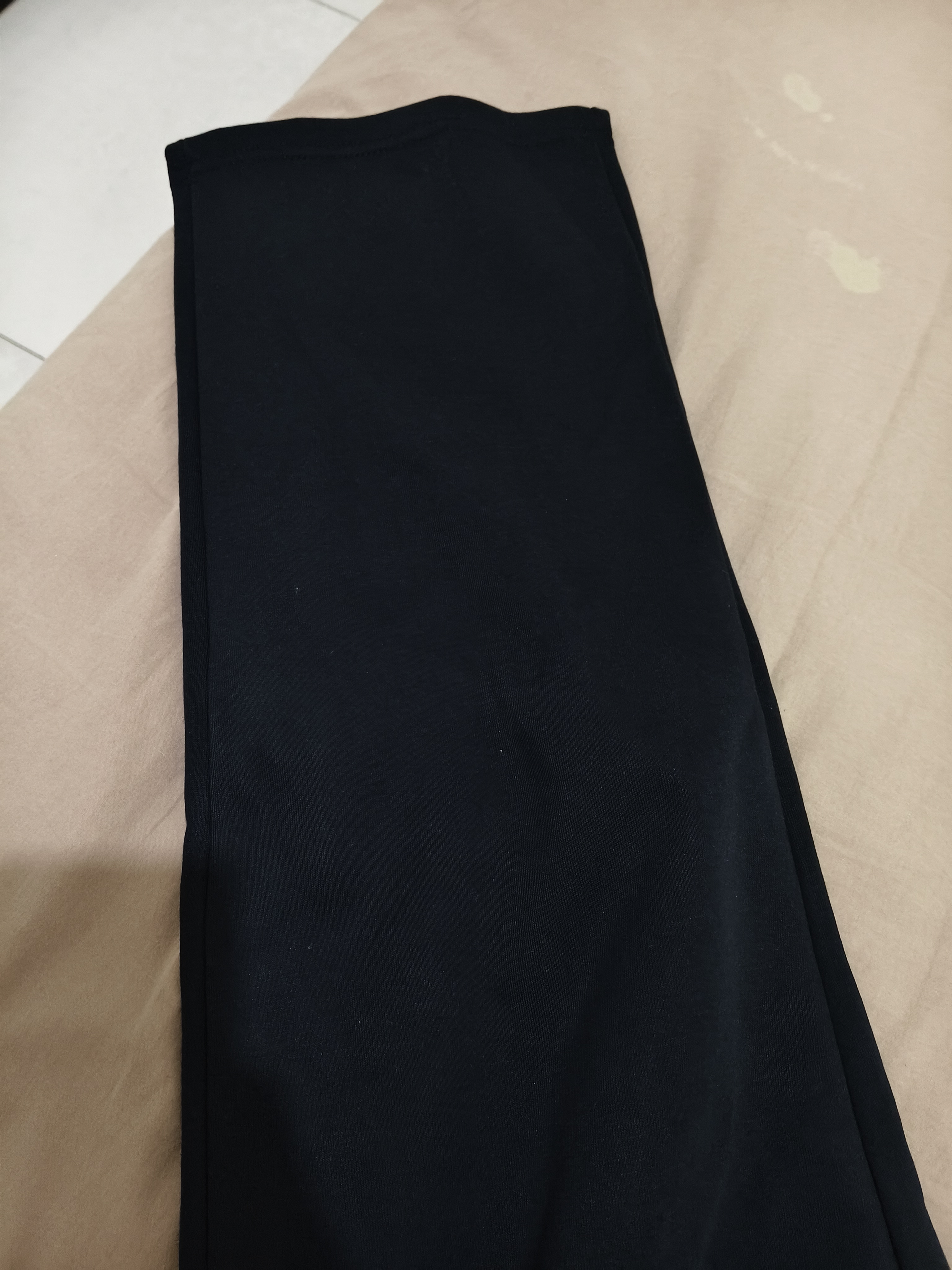 名创优品（MINISO）加绒裤子男冬季休闲直筒裤潮流青少年宽松百搭垂感卫裤 黑 3XL  实拍图