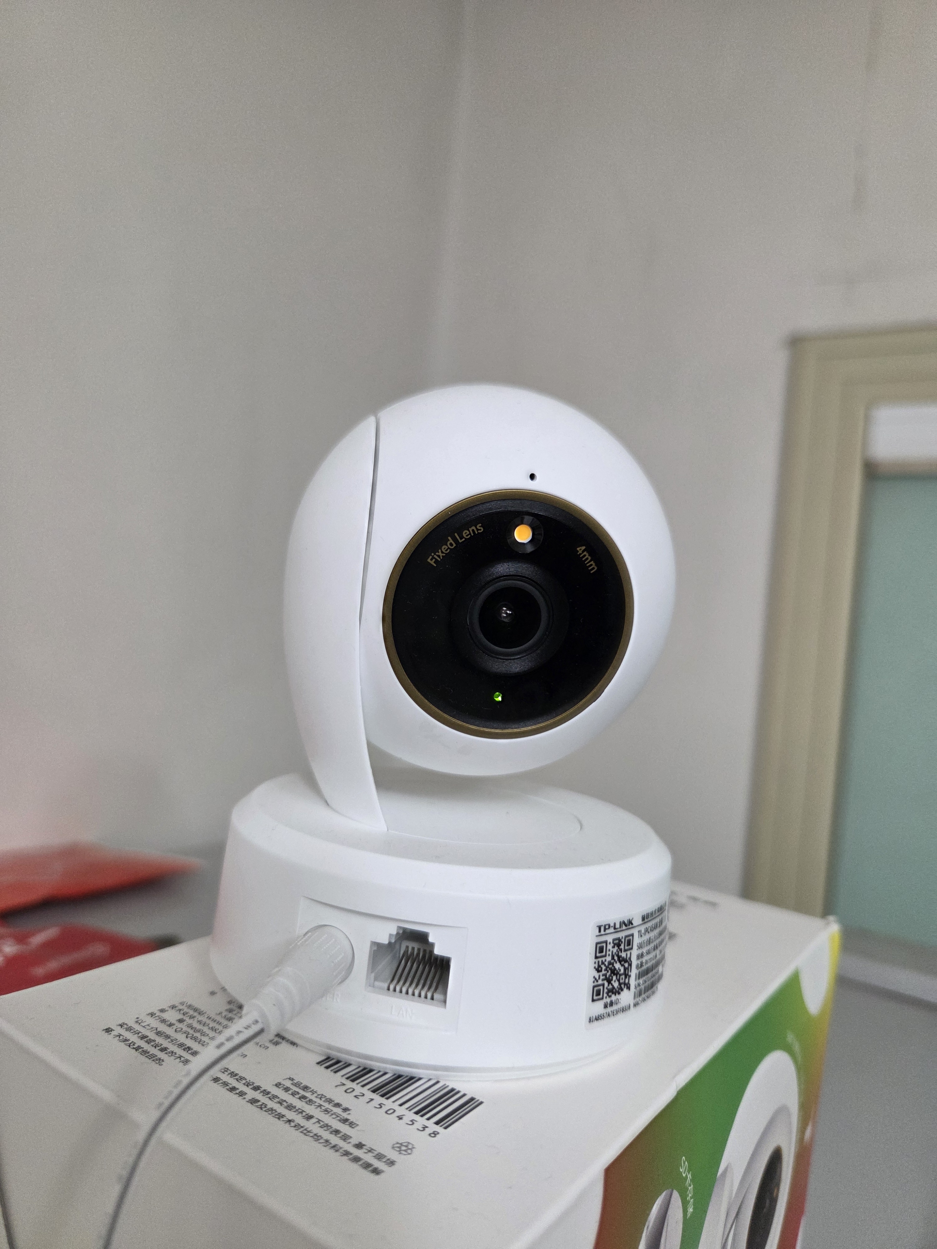 普联（TP-LINK）监控摄像头 500万3K智能双光全彩夜视 360度全景手机远程语音通话 宝宝宠物室内家用安防 IPC45AW 实拍图