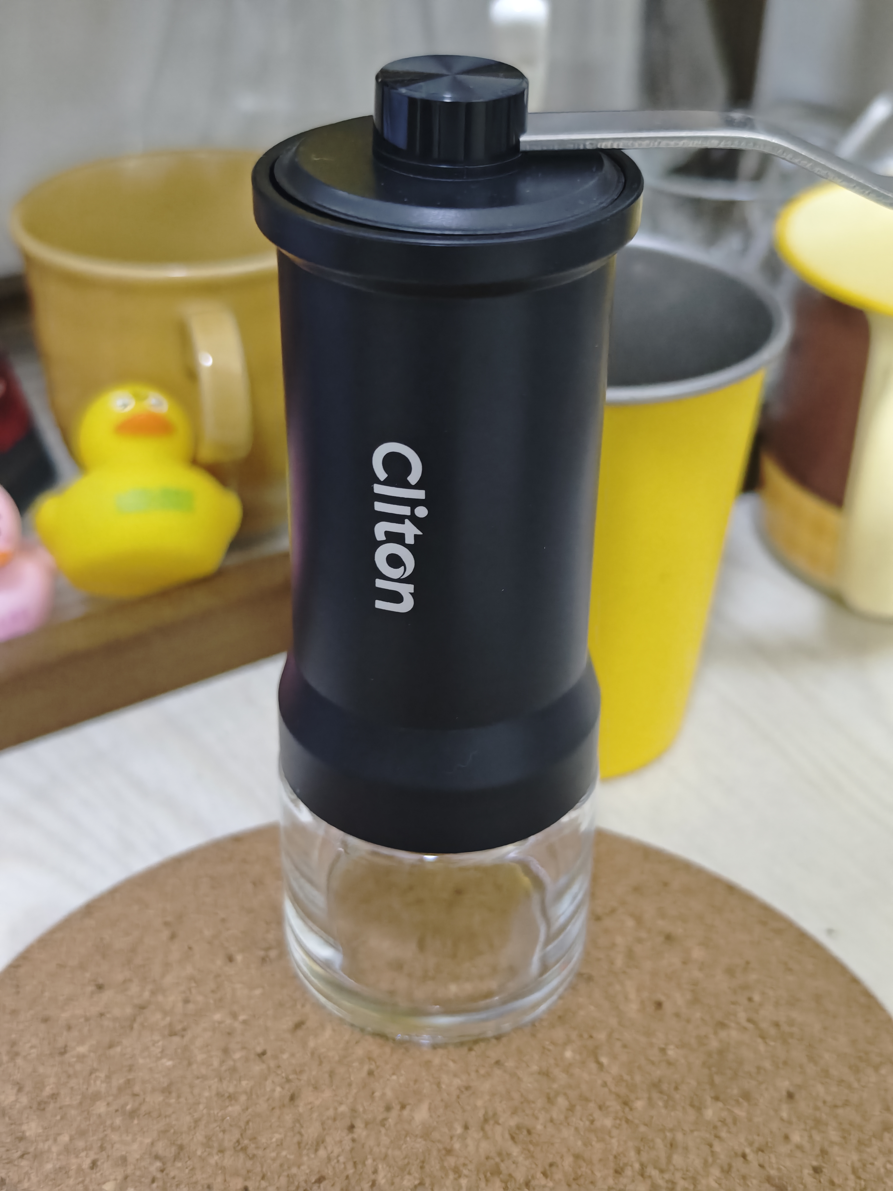 CLITON手摇磨豆机 咖啡豆研磨机手磨便携咖啡机手动磨豆机自动研磨粉机 实拍图