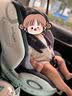 Prigel舒安pro新生婴幼儿宝宝儿童安全座椅可坐可躺车载汽车用0-6-12岁 舒安pro 乌梅紫酱(不窝脖设计+单手旋转+175°大躺角) 实拍图
