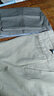（两件99元）斗战袋鼠春夏薄款男士休闲裤中老年高腰宽松男裤商务休闲长裤爸爸装直筒裤 卡其色+米黄色 34码2尺7腰围 实拍图