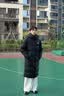 准者（RIGORER）长款羽绒服男2026秋冬新款连帽保暖防风加厚运动户外休闲情侣外套 纯正黑 M (170) 实拍图