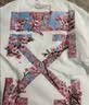 OFF-WHITE明星同款东岸落樱宽松短袖t恤圆领夏季2026新款上衣情侣 白色 M 实拍图
