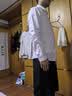 京东京造【高端100支】白衬衫男士高端衬衫长袖衬衫春秋商务正装蓝色41 实拍图