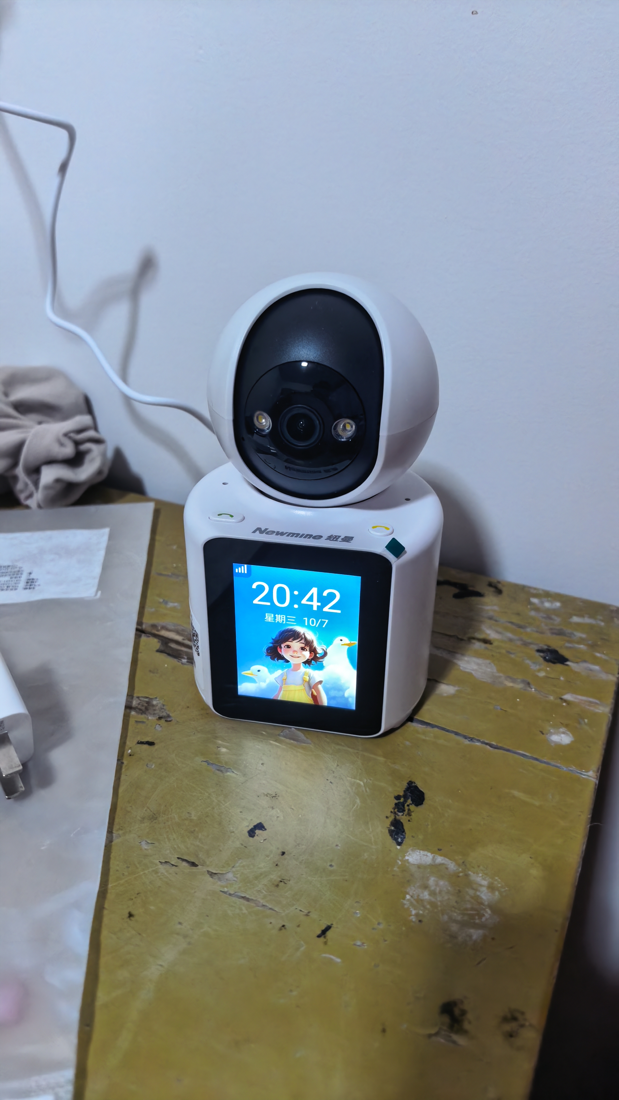 纽曼4g终身免流摄像头家用800万像素双向视频通话手机远程监控器360度无死角带夜视全景无需连wifi网络 实拍图