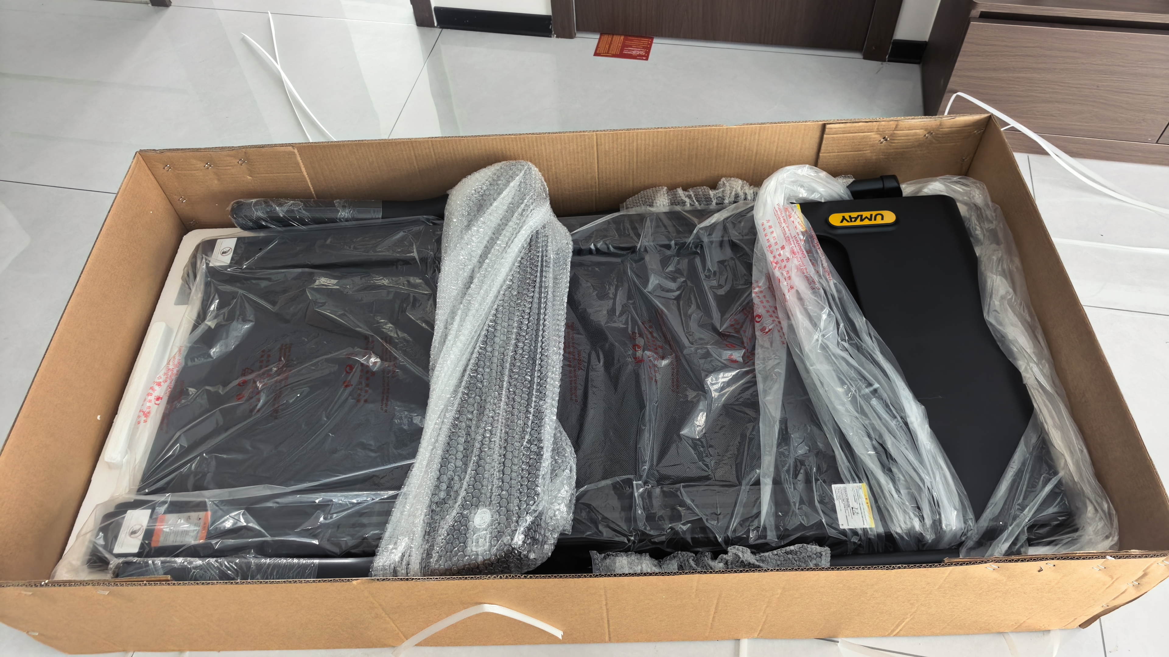 佑美U4Ultra跑步机家庭用智能登山爬坡全折叠走步机2026新款T09-05 黑 实拍图