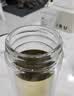 双层加厚玻璃杯高硼硅保温杯带茶隔男士水杯茶水分离耐热450mL 双层加厚-钢本色450ml 实拍图