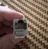 绿联超六类网络模块 CAT6A万兆免打模块带屏蔽 RJ45水晶头母座电脑网线插座面板50U镀金连接头 35997 实拍图