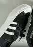 adidas NIZZA PLATFORM厚底增高运动帆布鞋女阿迪达斯三叶草 一号黑/白   38 实拍图