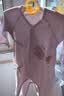 童泰婴儿连体衣春秋季纯棉新生儿衣服宝宝蝴蝶爬服和尚服紫色52cm 实拍图