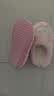 名创优品（MINISO）羊咩咩棉拖鞋女冬季包跟家居室内厚底儿童毛毛拖鞋粉色34-35 实拍图