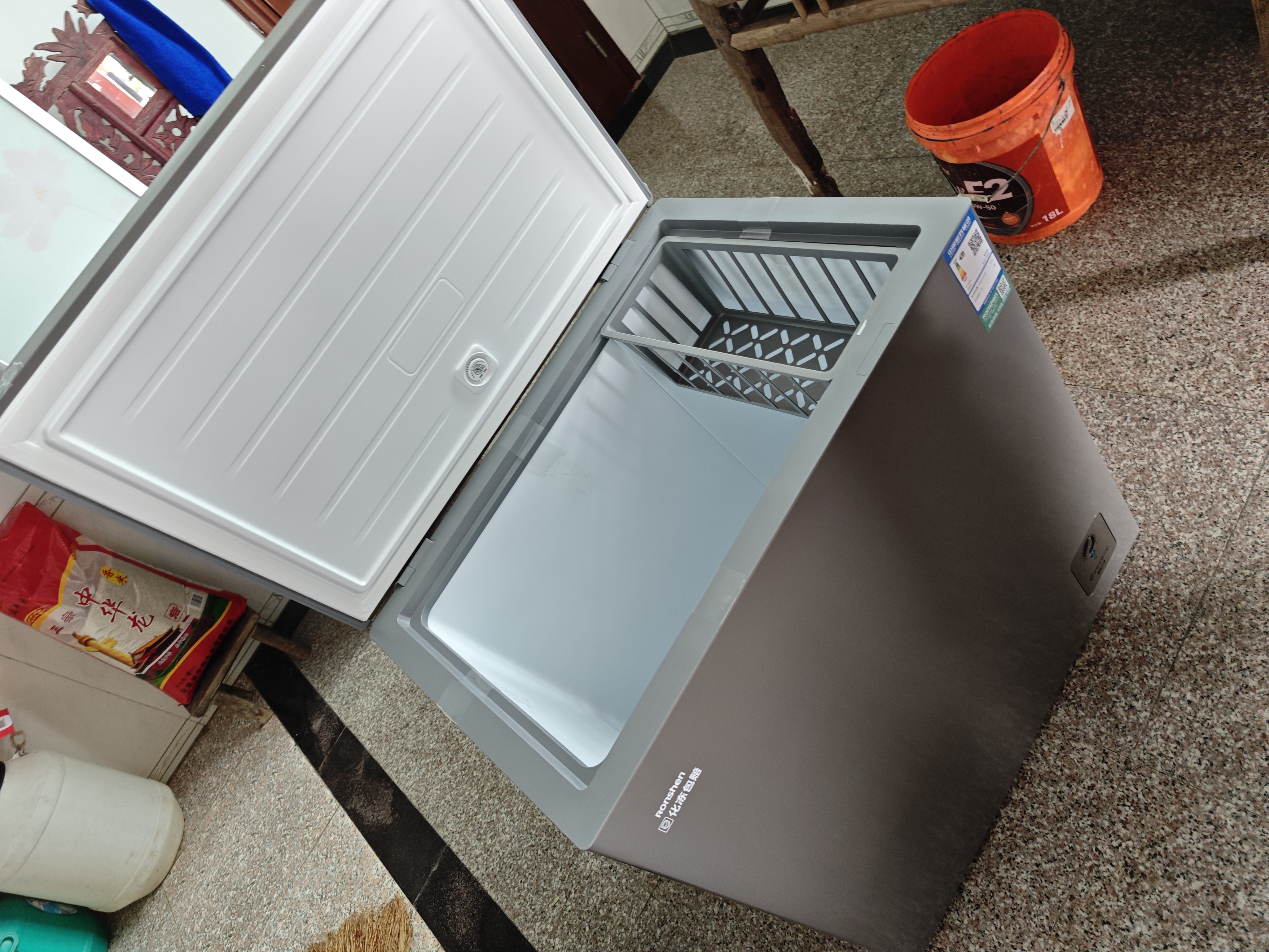 容声200L单温冰柜小型家用冷柜冷藏冷冻两用变频新一级能效-36℃深冷减霜电冰箱BD/BC-200ZMSA国家补贴 实拍图