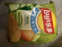 乐事（Lay's）薯片 黄瓜味 135克 休闲零食 膨化食品 实拍图