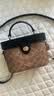 蔻驰（COACH）【品牌直供】女士KAY中号手提斜挎盒子包棕黄拼黑CBQ35礼物次日达 实拍图