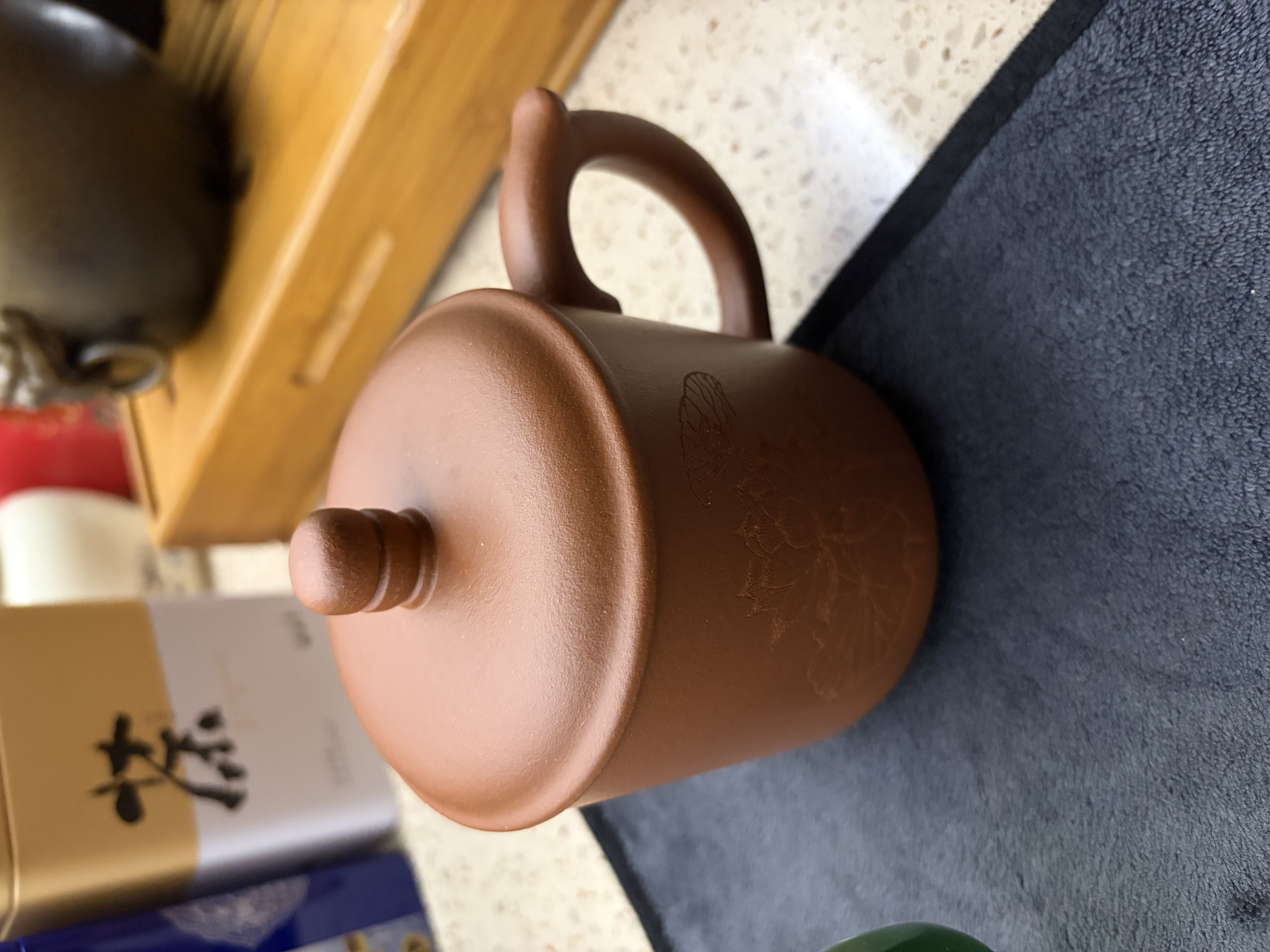 京东京造 茶杯 宜兴紫砂茶水分离泡茶水杯子男士送中秋礼物 降坡泥不染杯 实拍图