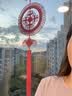 百图betu女装春夏新款T恤温柔风减龄短袖圆领重工艺T恤女2302T15 紫色 S 实拍图