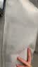 重磅纯棉短袖t恤女半袖打底衫修身百搭显瘦圆领收腰上衣t恤衫短款 麻灰色 L 建议：115-125 实拍图