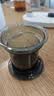 雅集墨竹杯高颜值加厚泡茶杯茶水分离烟灰玻璃杯子500ml 实拍图
