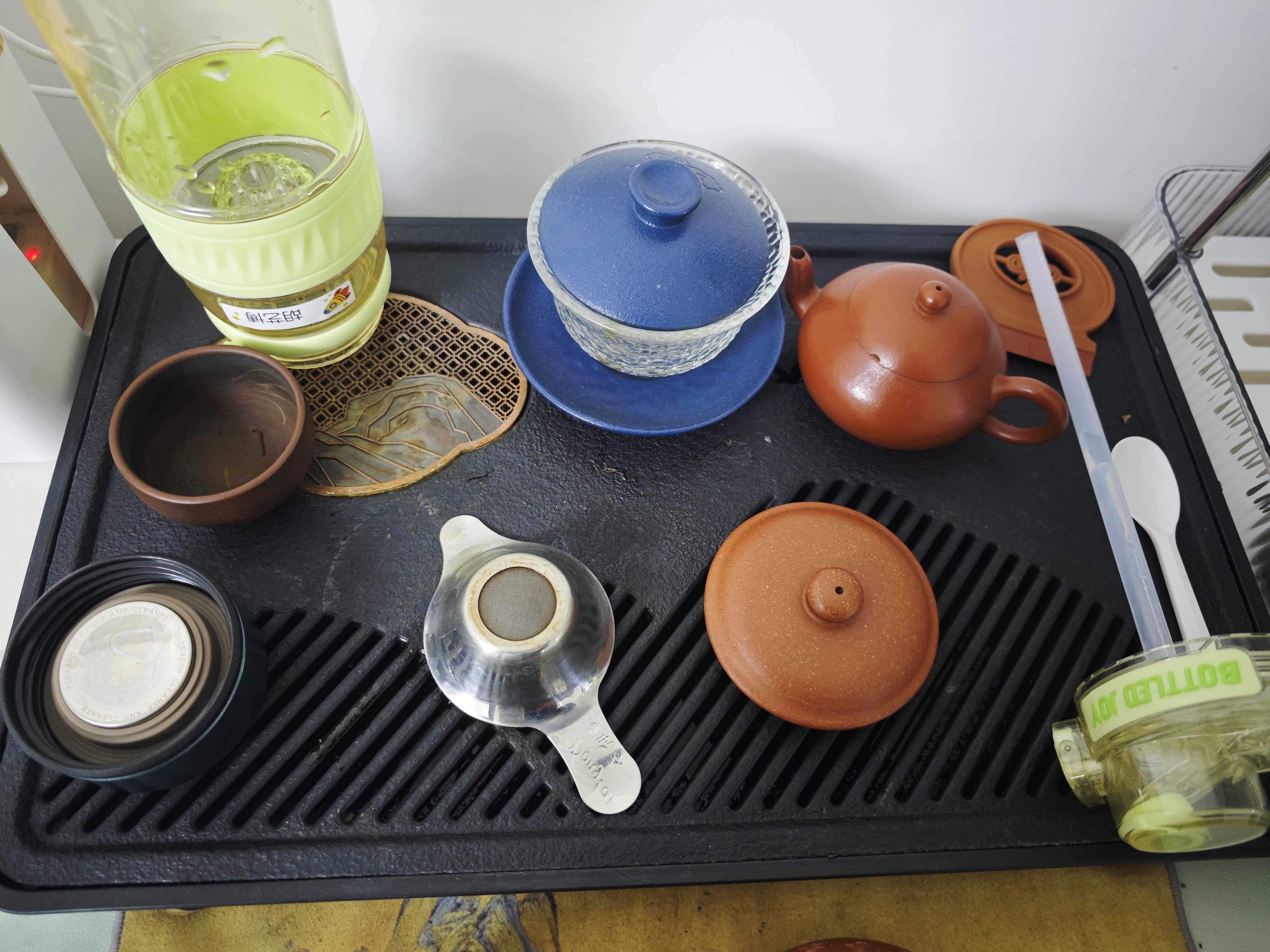 京东京造 茶盘茶托 茶台茶盘带排水储水仿乌金石家用客厅如意远山茶盘中号 实拍图