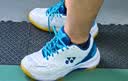 尤尼克斯（YONEX）羽毛球鞋yy入门级训练减震动力垫男女SHB101CR白/蓝 37码 实拍图